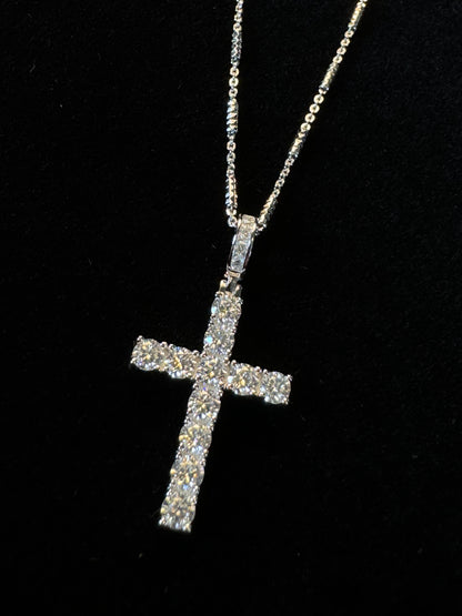 Moissanite Cross Necklace