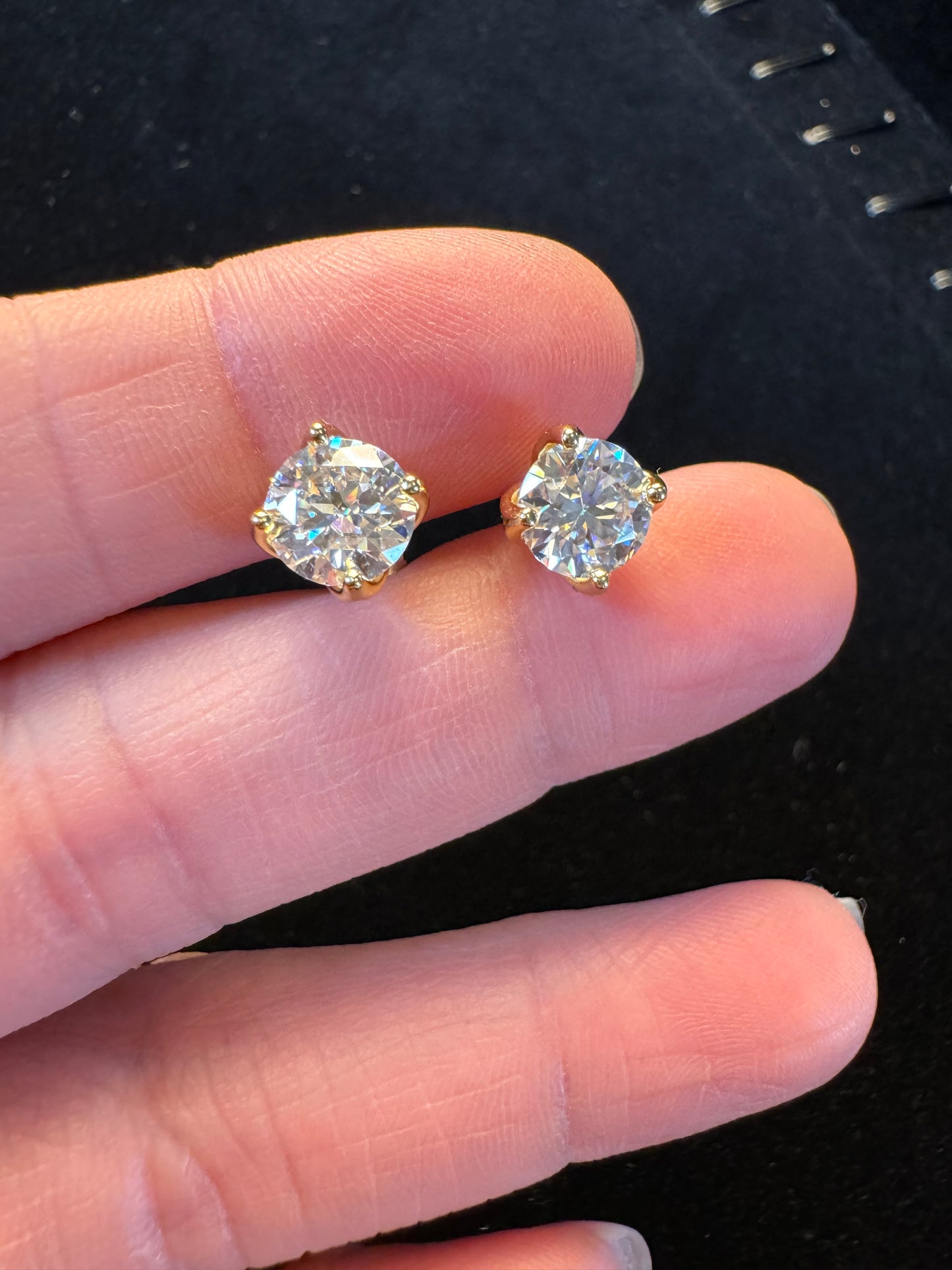 Moissanite Stud Earring