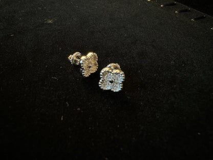 Moissanite Clover Earrings