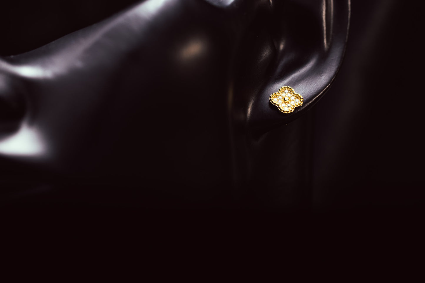 Moissanite Clover Earrings