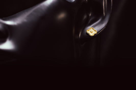 Moissanite Clover Earrings