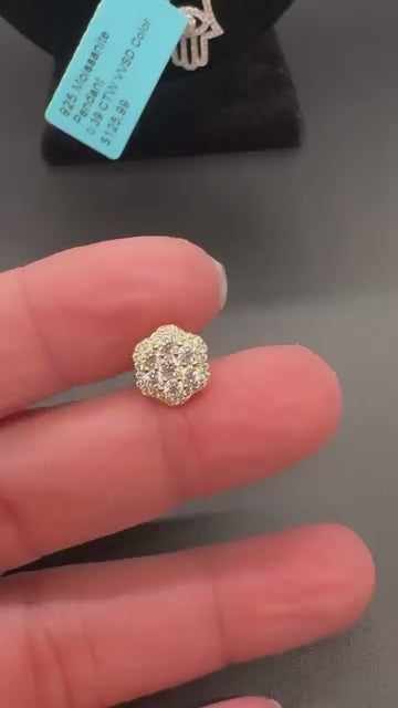 Moissanite Snowflake Earring